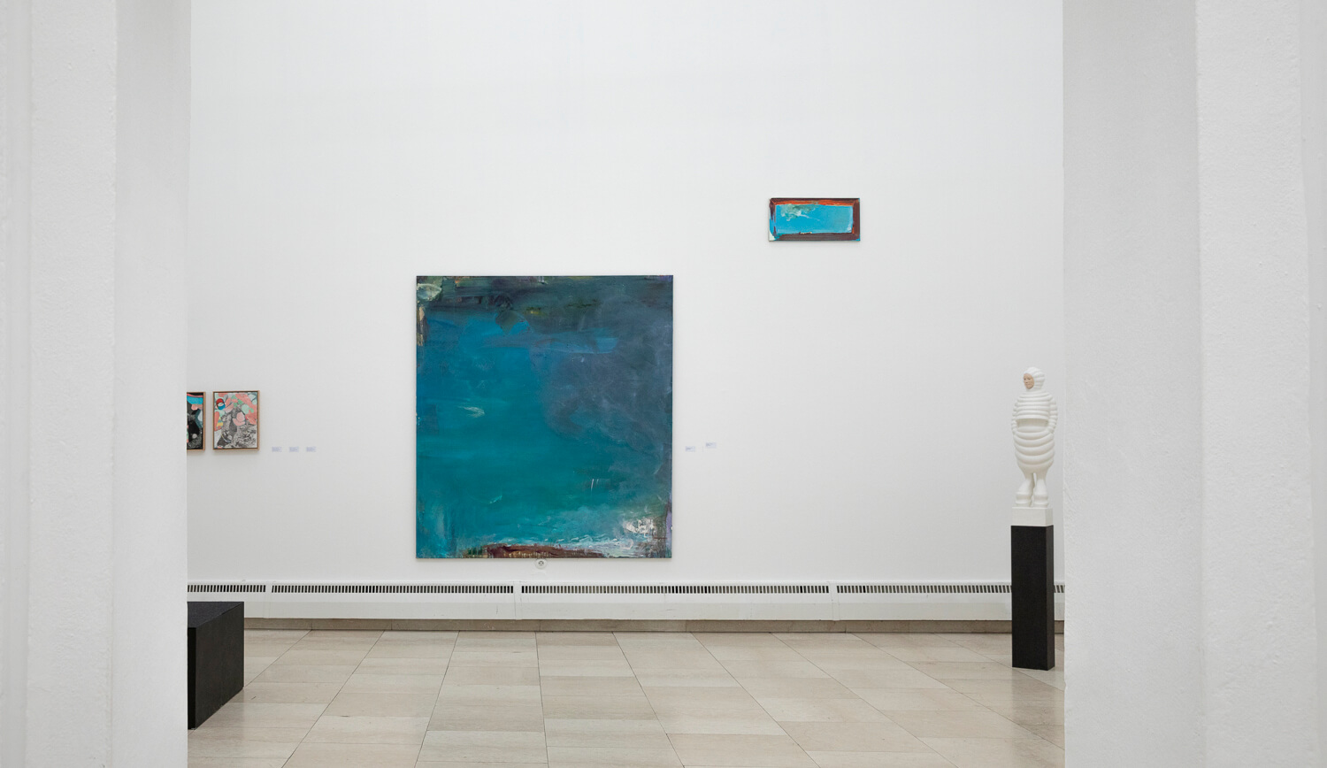 Ausstellungsansicht, KUNST.AKTUELL, Johannes Felder, Marianenfarben, 200 x 170 cm, 2022